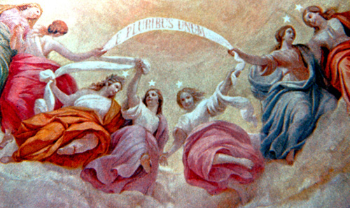 Detail of the Apotheosis of Washington